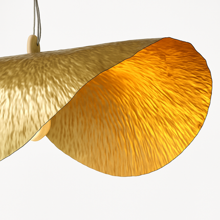 Suspension artisanale martelée en forme de fleur de lotus — LZ4X9T2