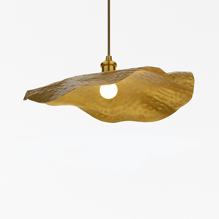 Suspension artisanale martelée en forme de fleur de lotus — LZ4X9T2