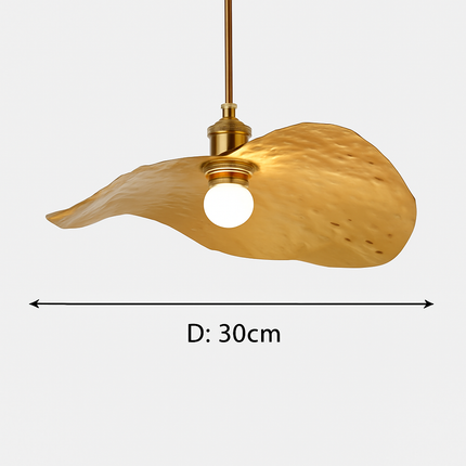 Suspension artisanale martelée en forme de fleur de lotus — LZ4X9T2
