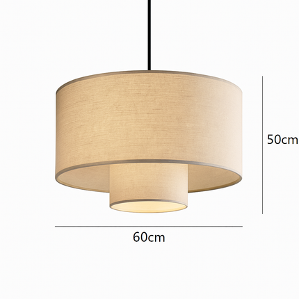 Suspension artistique en tissu fait main à éclairage moderne — LZ4G7X