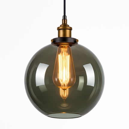 Suspension avec abat-jour en verre Loft