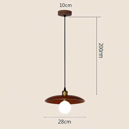 Suspension bois en forme de soucoupe volante — LZ4X9T2