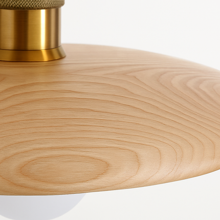 Suspension bois en forme de soucoupe volante — LZ4X9T2