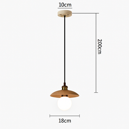 Suspension bois en forme de soucoupe volante — LZ4X9T2