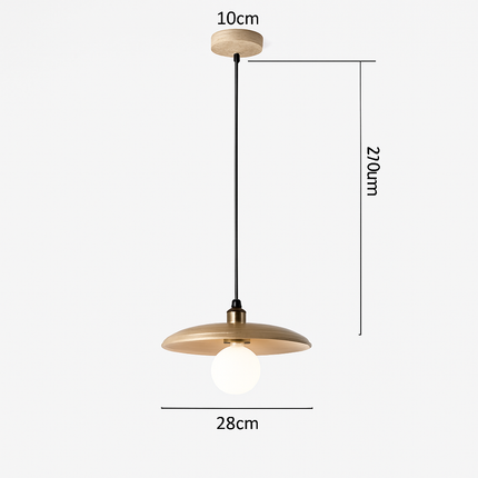 Suspension bois en forme de soucoupe volante — LZ4X9T2