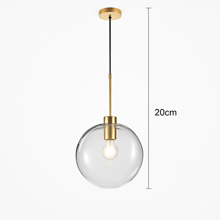 Suspension avec boules en verre et tige métallique — LZ4X9M