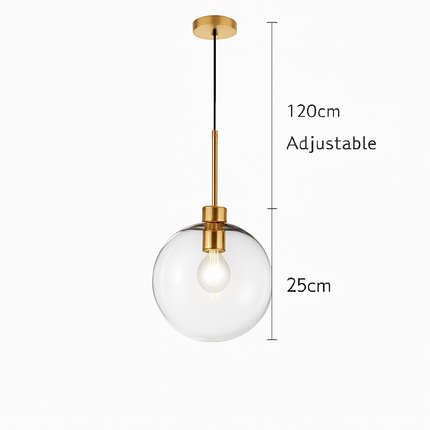 Suspension avec boules en verre et tige métallique — LZ4X9M