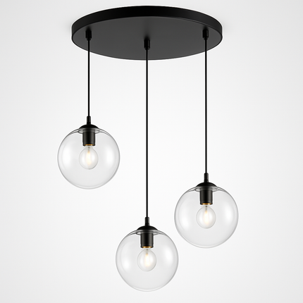 Suspension avec boules en verre et tige métallique — LZ4X9M