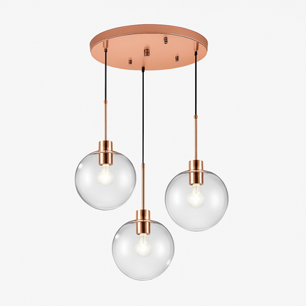Suspension avec boules en verre et tige métallique — LZ4X9M