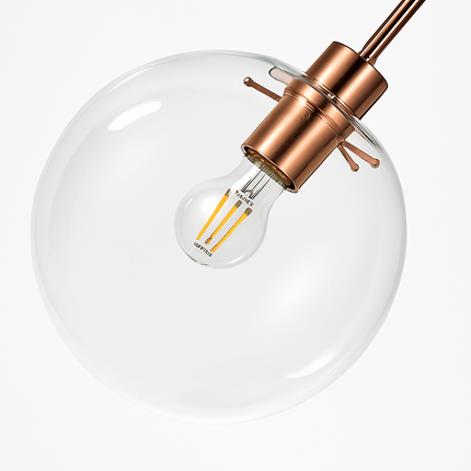 Suspension avec boules en verre et tige métallique — LZ4X9M
