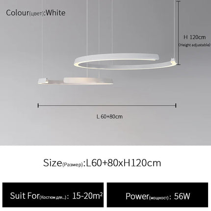 Suspension circulaire simple et moderne
