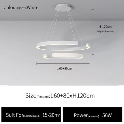 Suspension circulaire simple et moderne
