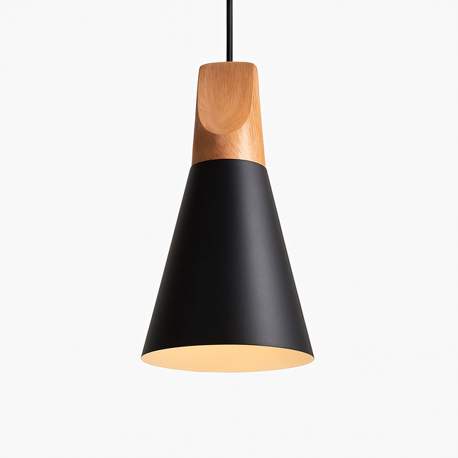 Suspension conique en bois multicolore — LZ4X9T2