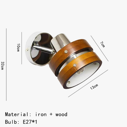 Suspension intérieure en bois et métal chromé design — LZ4G7XQ