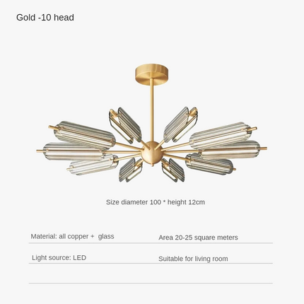 Suspension haut de gamme en cuivre pour éclairage design — LZ4F7Q2