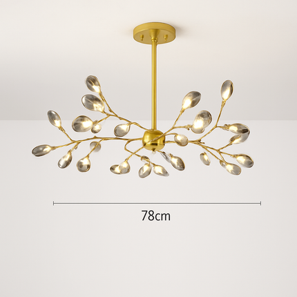 Suspension décorative en forme de branche avec lucioles romantiques — LZ4X7B