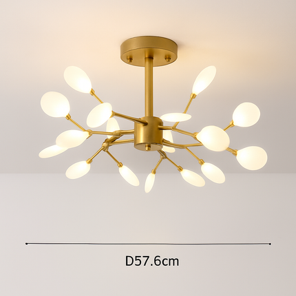 Suspension décorative en forme de branche avec lucioles romantiques — LZ4X7B