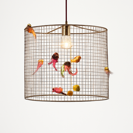 Suspension décorative en forme de cage à oiseaux style nordique — LZ4X9M