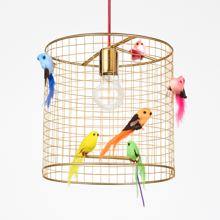 Suspension décorative en forme de cage à oiseaux style nordique — LZ4X9M