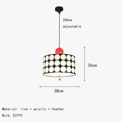 suspension cylindrique en métal luminaires suspendus