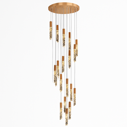 Suspension en cristal pour escalier élégante — LZ4X9P2