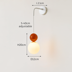 Applique murale Orange 2H / Blanc chaud