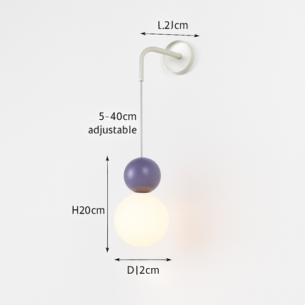 Suspension LED boule lumineuse pour décoration intérieure danoise — LZ4X9M