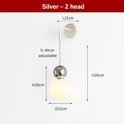 Suspension LED boule lumineuse pour décoration intérieure danoise — LZ4X9M