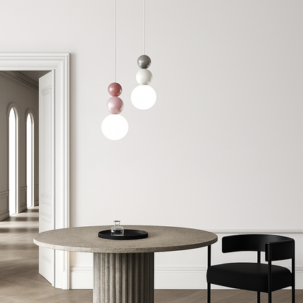 Suspension LED boule lumineuse pour décoration intérieure danoise — LZ4X9M