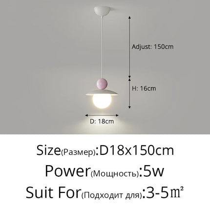 Suspension minimaliste créative pour éclairage de fond TV — LZ4X9P