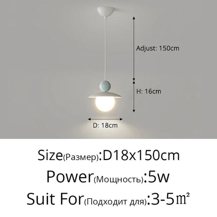 Suspension minimaliste créative pour éclairage de fond TV — LZ4X9P
