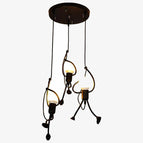 3 lampes - Support rond