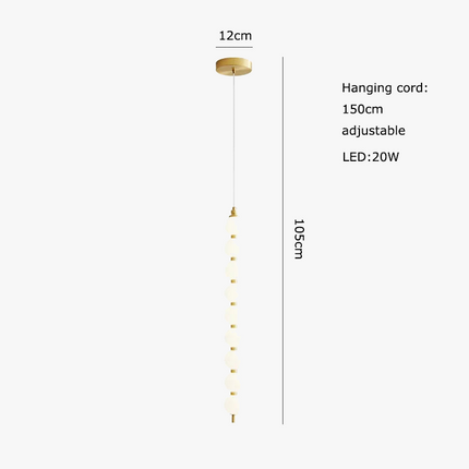 Suspension Art Déco en verre doré et finition chromée — LZ4X9P