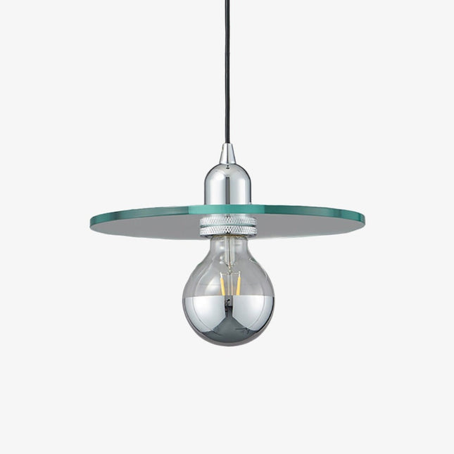 Suspension design avec abat-jour plat en verre Aiden — LZ4X9Q