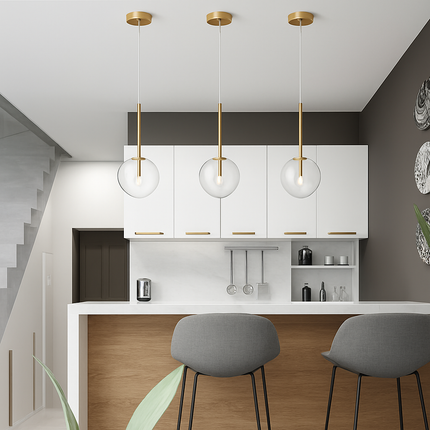 Suspension design avec boule en verre suspendue Dixie — LZ4X9M