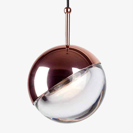 Suspension globe en verre et métal design — LZ4X9T2