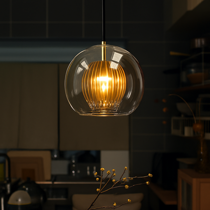 Suspension boule nordique moderne en verre créative — LZ4X9T2