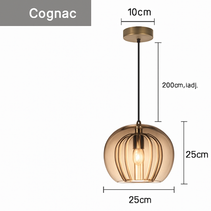 Suspension boule nordique moderne en verre créative — LZ4X9T2