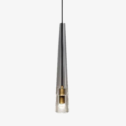 Suspension cône en verre cristal LED design luxe — LZ4P9XJ