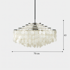 Argenté-D 80cm / Blanc chaud