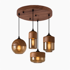 4 lampes - Base ronde
