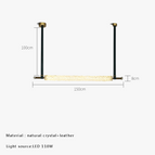 L110cm / Lumière blanche / Ceinture noire