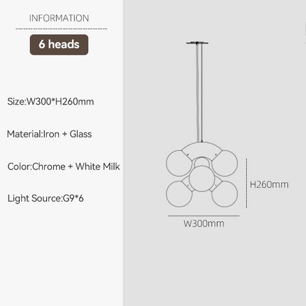Suspension design en forme de grappe pour intérieur moderne — LZ4X9P2Q