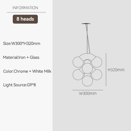 Suspension design en forme de grappe pour intérieur moderne — LZ4X9P2Q