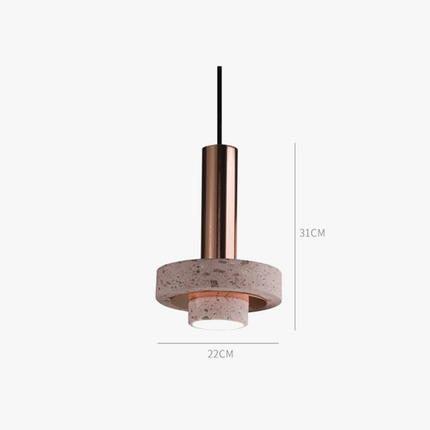 suspension design en pierre pour intérieur créatif et élégant