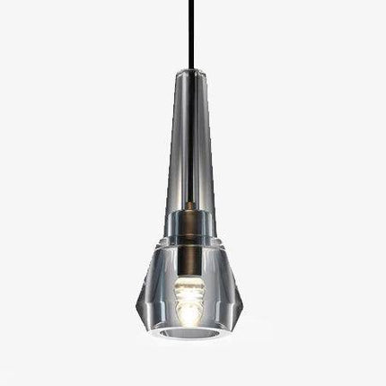 Suspension conique en verre fumé avec LED intégrée — LZ4F9Q2