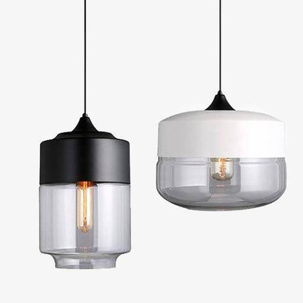 Suspension design en verre et métal moderne (plusieurs formes)