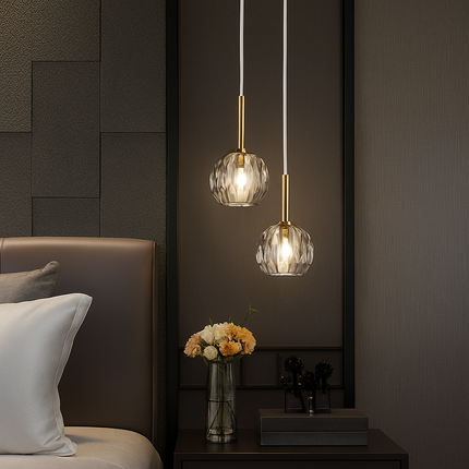 Suspension LED intérieure au design nordique en verre — LZ4T9X