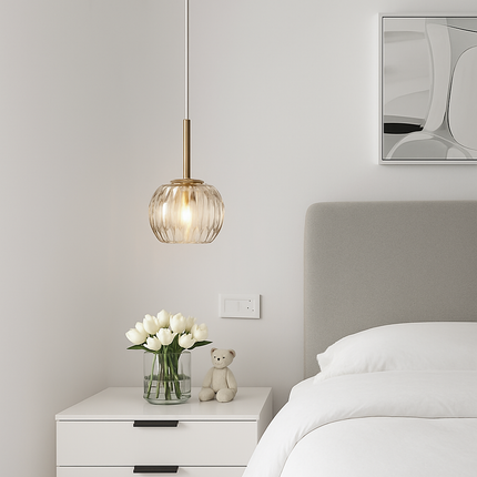 Suspension LED intérieure au design nordique en verre — LZ4T9X