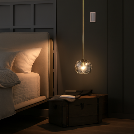 Suspension LED intérieure au design nordique en verre — LZ4T9X